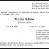 Lehrer Maria 1915-2008 Todesanzeige